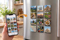 Custom 2x2 photo magnets Canada — phone photos turned into personalized fridge magnets
