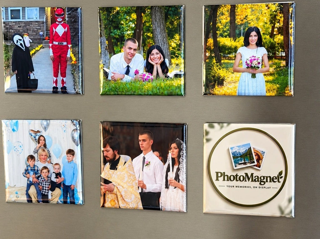Custom photo magnets collage