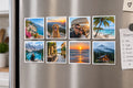 2.75×3.5 Custom Soft Photo Magnets on fridge — soft flexible 2.75×3.5 inch magnets