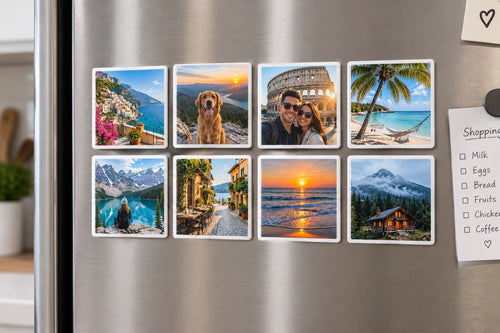 2.75×3.5 Custom Soft Photo Magnets on fridge — soft flexible 2.75×3.5 inch magnets